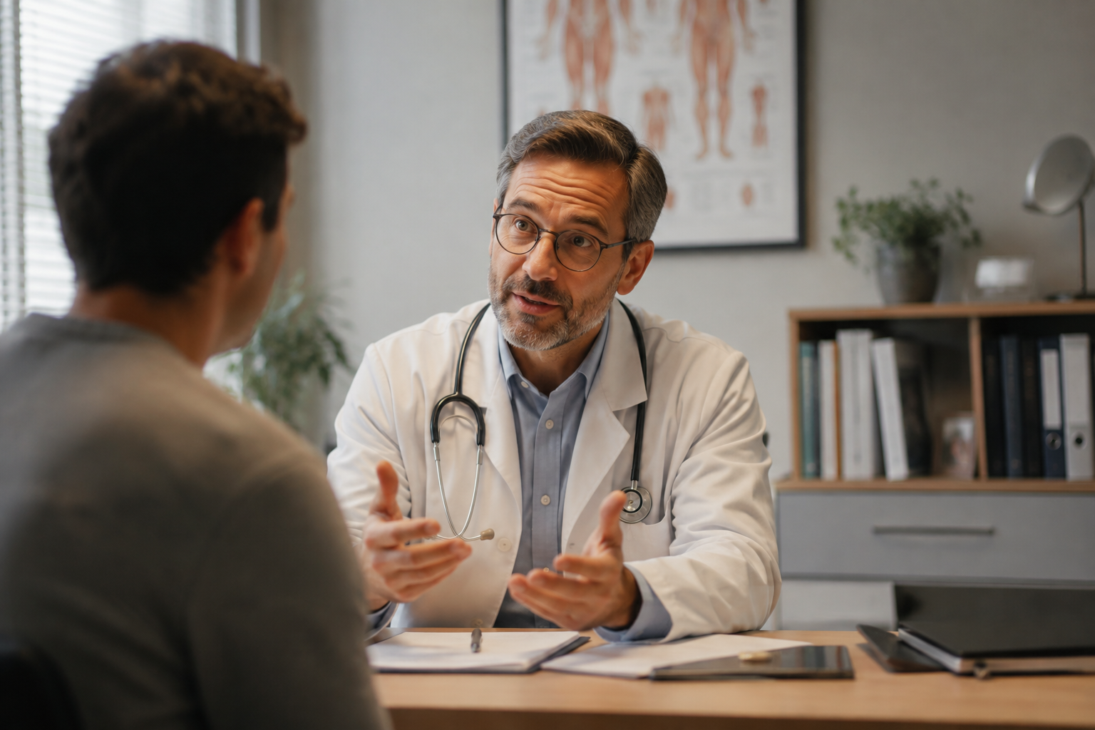 Réussir une prise de parole public l'attention du médecin est dirigée vers une seule chose